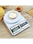 10 kg Dijital Hassas Mutfak Tartısı, LCD Ekranlı, Dara Özellikli, Beyaz 6