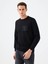 Regular Fit Siyah Erkek Sweatshirt LF2041081 1