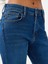 Flare Slim Fit Lacivert Kadın Jean Pantolon LF2040536 5