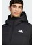 Erkek Siyah Kapşonlu Mont Essentials Climawarm 3-Stripes Puffer Down 6
