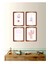 4 Adet Modern Çocuk Odası Çerçeve Görünümlü Mdf Tablo Set 1