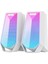 Mıkado MD-188-B 2*5W Rgb Bluetooth Speaker-Beyaz 1