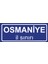 Osmaniye Il Sınırı Plakası , Dekoratif Aliminyum Levhaya Baskı 8*20CM 1