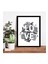 1 Parça Modern Love Dekor Çerçeve Görünümlü Mdf Tablo Set 1