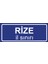 Rize Il Sınırı Plakası , Dekoratif Aliminyum Levhaya Baskı 8*20CM 1