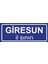Giresun Il Sınırı Plakası , Dekoratif Aliminyum Levhaya Baskı 8*20CM 1