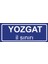 Yozgat Il Sınırı Plakası , Dekoratif Aliminyum Levhaya Baskı 8*20CM 1