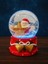 2026 Yeni Yıl Temalı LED Işıklı Yıldızlı Noel Baba Kar Küresi 9 cm Orta Boy Yeni Yıl Süsü - 48 2