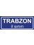 Trabzon Il Sınırı Plakası , Dekoratif Aliminyum Levhaya Baskı 8*20CM 1