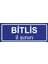 Bitlis Il Sınırı Plakası , Dekoratif Aliminyum Levhaya Baskı 8*20CM 1