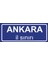 Ankara Il Sınırı Plakası , Dekoratif Aliminyum Levhaya Baskı 8*20CM 1