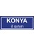 Konya Il Sınırı Plakası , Dekoratif Aliminyum Levhaya Baskı 8*20CM 1