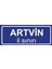 Artvin Il Sınırı Plakası , Dekoratif Aliminyum Levhaya Baskı 8*20CM 1