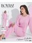 Boyraz 06039 Kadın Interlok Kumaş Uzun Kol Pijama Takımı 1