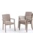 King 6 Kişilik Rattan Masa Sandalye Takımı Cappuccino 3