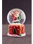 Merry Christmas El Sallayan Noel Baba Temalı Mini Boy Işıklı Kar Küresi 6,5 cm 1 2