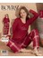 Boyraz 08020 Kadın Sendy Kumaş Uzun Kol Pijama Takımı 1