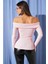 Madonna Çapraz Yaka Bluz Pembe T4331 2