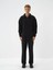 Erkek Siyah Pamuk Dokulu Oversize Sweatshirt 1