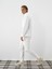 Erkek Ekru Pamuk Dokulu Regular Fit Sweatshirt 2