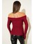 Madonna Çapraz Yaka Bluz Bordo T4331 2