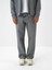 Erkek Gri Pamuk Dokulu Oversize Sweat Pantolon 2
