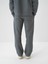 Erkek Gri Pamuk Dokulu Oversize Sweat Pantolon 5
