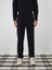 Erkek Lacivert Pamuk Dokulu Slim Fit Sweat Pantolon 2
