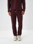 Erkek Bordo Pamuk Dokulu Regular Fit Sweat Pantolon 2
