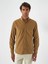 Erkek Camel Lüks Dokulu Soft Kadife Regular Fit Gömlek 2