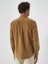 Erkek Camel Lüks Dokulu Soft Kadife Regular Fit Gömlek 4