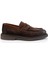 Kahve Hakiki Deri Erkek Loafer Ayakkabı E01901495302 1