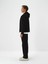 Erkek Siyah Pamuk Dokulu Oversize Sweatmont 3