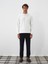 Erkek Ekru Esnek Dokulu Regular Fit Sweatshirt 1