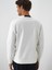Erkek Ekru Esnek Dokulu Regular Fit Sweatshirt 4