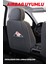 City Serisi Chevrolet Matiz 2005-2010 ile Uyumlu Koltuk Kılıfı, Gri 5