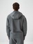 Erkek Gri Pamuk Dokulu Oversize Sweatmont 4