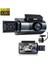 Full Hd 1080P 3 Lensli Wifi Destekli Araç Kamerası + Geri Görüş Dvr 1