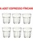 6'lı Set Şeffaf Cam Espresso Bardağı, 7 cm Yüksekli, 100 ml Hacim 1