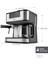 2'si Birlikte Espresso ve Filtre Kahve Makinesi 1,5 L 1800 W 2