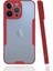 iPhone 13 Pro Kılıf Platin Silikon - Kırmızı 1