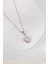 14 K White Gold Kaplama 925 Ayar Gümüş Doğal Aytaşı Güneş Kolye 1