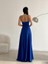 Askılı Kruvaze Yaka Yırtmaç Detaylı Krep Kumaş Mezuniyet Düğün ve Nikah Elbisesi 582664 4