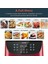 Kırmızı 5,5l Xxl Dijital Sıcak Hava Fritözü, LED Dokunmatik Ekranlı 5
