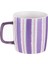 Çizgili 350 ml Mor New Bone Kupa, Şık ve Kullanışlı Içecek Kabı 5