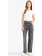Straight Wide Yüksek Bel Uzun Jean Yıkamalı Pantolon G0925AX25WN 2