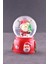 Noel Baba ve Çam Ağacı Temalı Mini Boy Işıklı Yılbaşı Kar Küresi 6.5 cm E 2