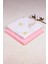 ® Müslin Örtü Bebek 2'li Set Gökkuşağı - Pembe 2 Katlı %100 Organik Pamuk 110X110 cm 1