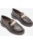 Kadın Loafer Makosen Tokalı Günlük Ayakkabı Vilyum Kahve 6