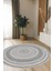Yuvarlak Yıkanabilir, Kaymaz Tabanlı, Salon - Oturma Odası Halısı - SFTKECE053YUVARLAK 3